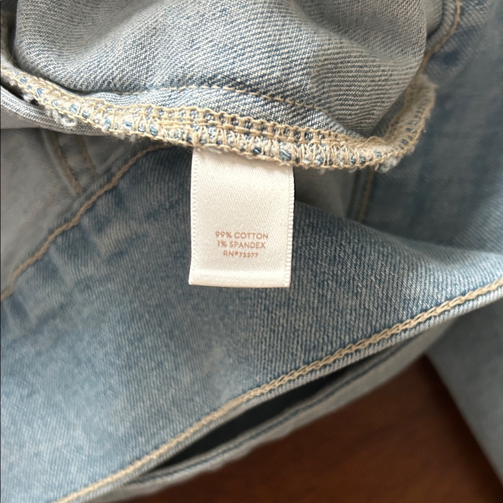 Lauren Conrad Light Blue Denim With Tie Women's Jacket size xl - Picture 7 of 10